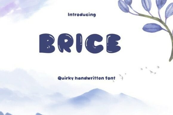 Brice: The Handwritten Font with Modern Character