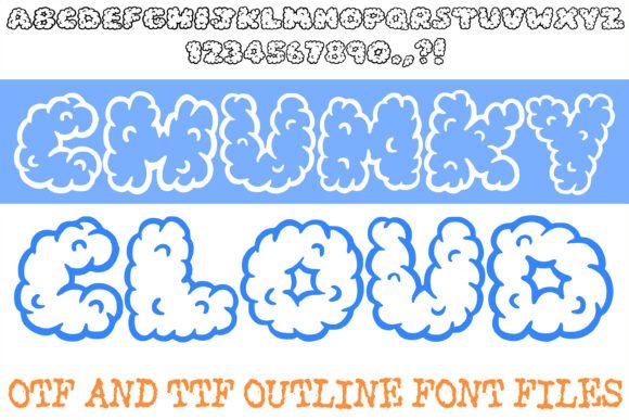 Chunky Cloud: A Typeface That Feels Like Floating