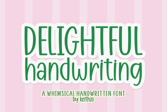 Delightful Handwriting: A Fresh Take on Retro Typography
