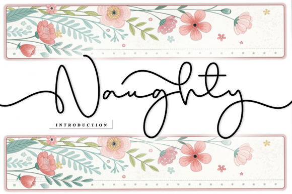 Discover the Naughty Font: A Handwritten Typeface with Character