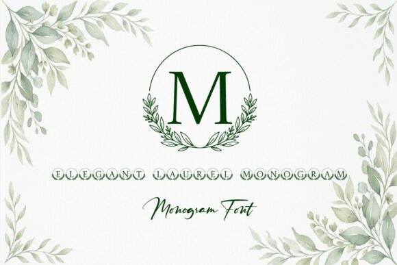 Elegant Floral Monogram: Your Instant Branding Solution