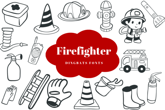 Firefighter Font: A Sketch-Style Dingbats for Creative Design