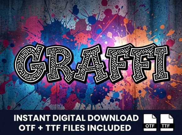 Graffi: A Maze-Like Typeface for Bold Brands