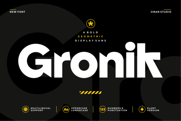 Gronik: A Geometric Display Font for Modern Design