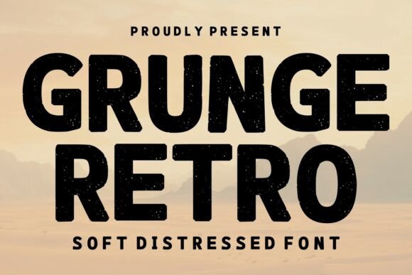 Grunge Retro: The Bold, Worn Typeface for Impact
