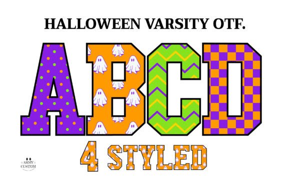 Halloweenvarsity Checkered: A Font for Bold, Playful Design
