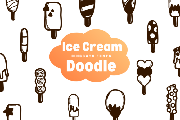Ice Cream Doodle: The Hand-Sketched Typeface for Creative Projects