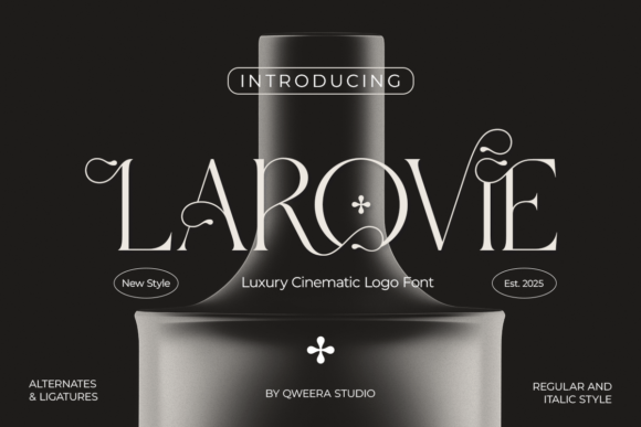 Larovie: The Cinematic Serif for a Timeless Brand Identity