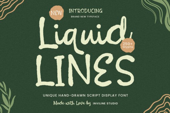 Liquid Lines: A Script Font with Golden Hour Warmth