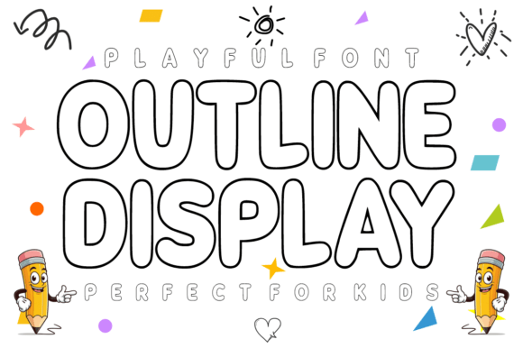 Outline Display: The Playful Font That Makes Learning Fun