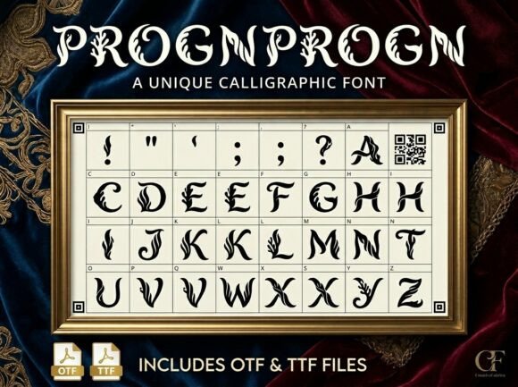 Progn: The Decorative Display Font That Commands Attention