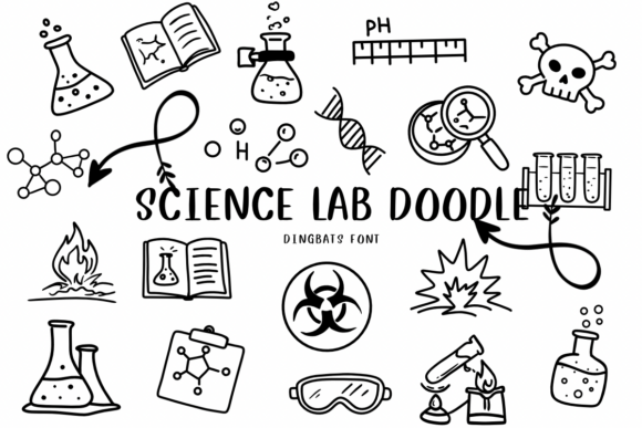 Science Lab Doodle: A Creative Font for Unique Projects