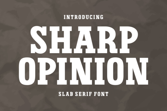 Sharp Opinion: The Bold Slab Serif for Athletic Design