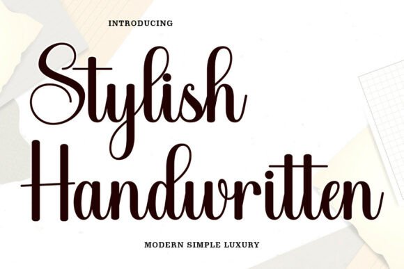 Stylish Handwritten: The Art of Elegant Cursive