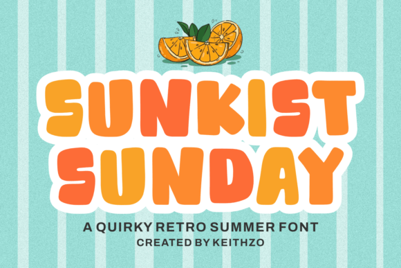 Sunkist Summer: Your Go-To Retro Display Font for Joyful Designs