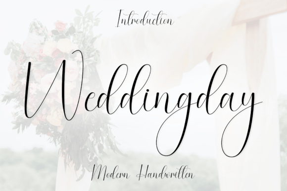 Weddingday: A Script Font for Modern Elegance