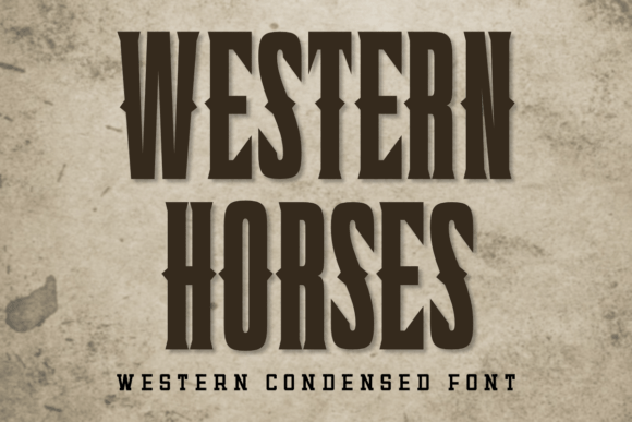 Western Horses: Bold Typography for Modern Brand Impact